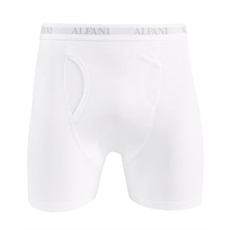Alfani Men's Air Mesh Quick Dry Moisture Wicking Boxer Briefs White XL