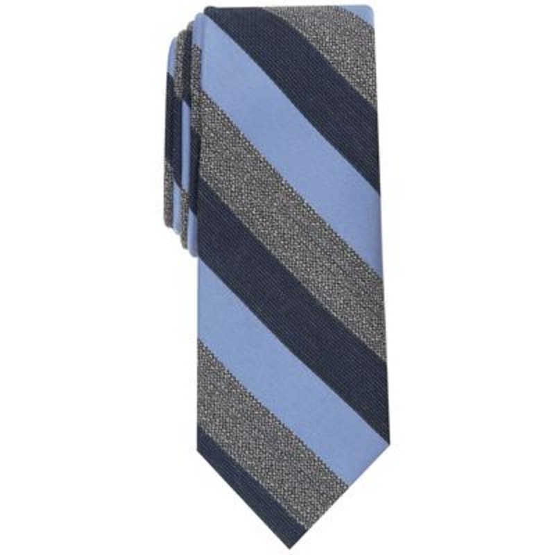 Bar III Men's Hall Stripe Tie Blue