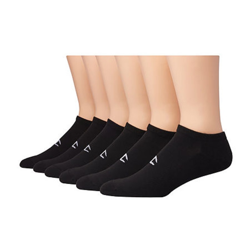 Champion Mens 6-Pk. Low-Cut Sports Ankle Socks Black