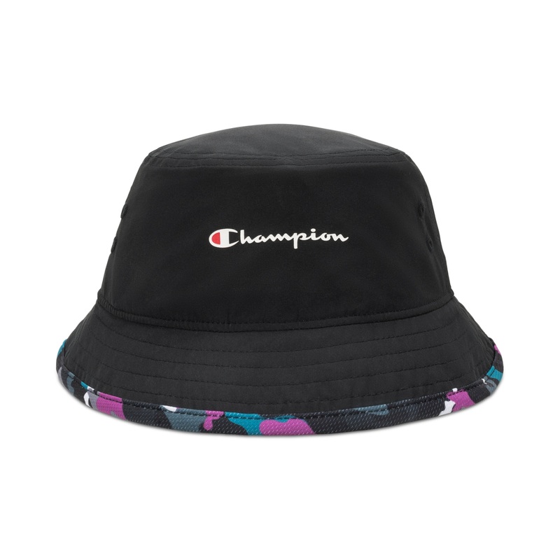 Champion Mens Logo Graphic Bucket Hat Black OS