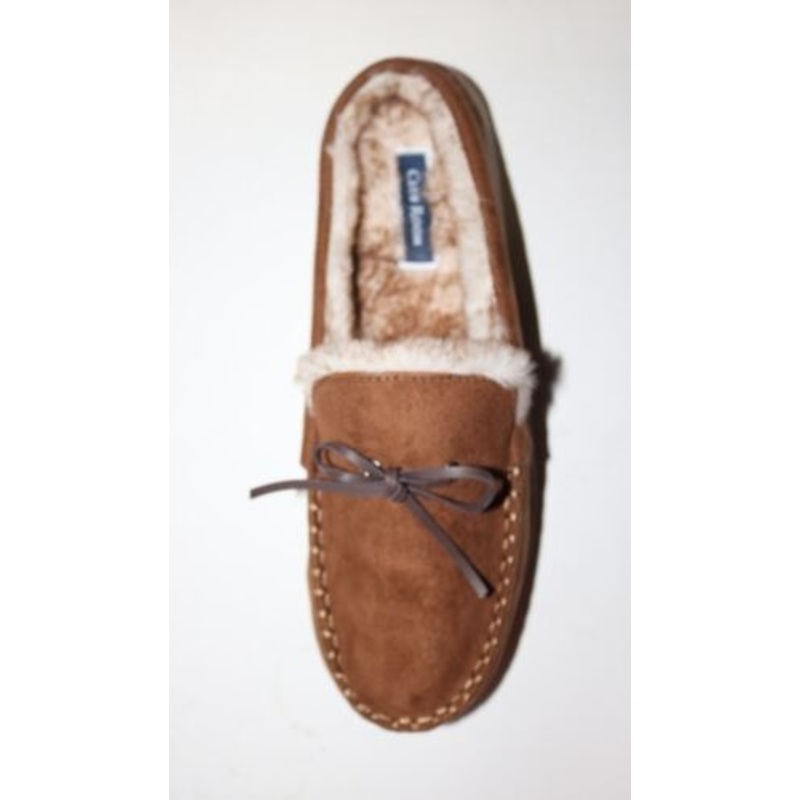 Club Room Mens Tan Moccasin Slip Ons Tan Brown Medium 8 9