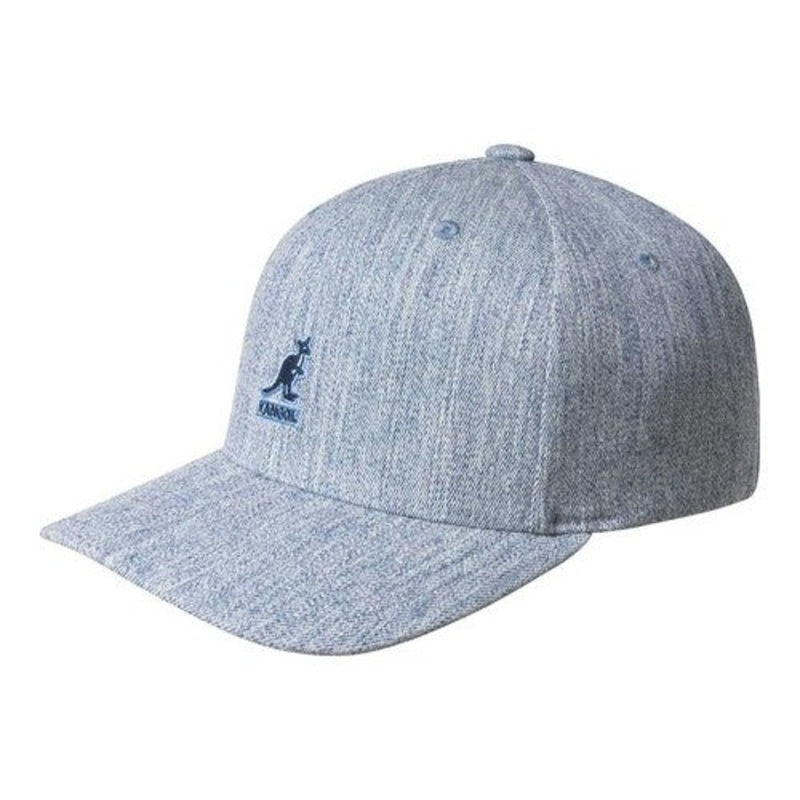 Kangol Mens Flexfit Baseball Cap Fanfare Blue Small / Medium