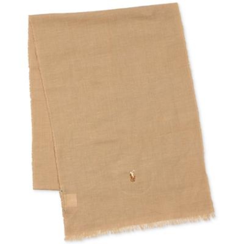 Polo Ralph Lauren Mens Vintage Khaki Scarf