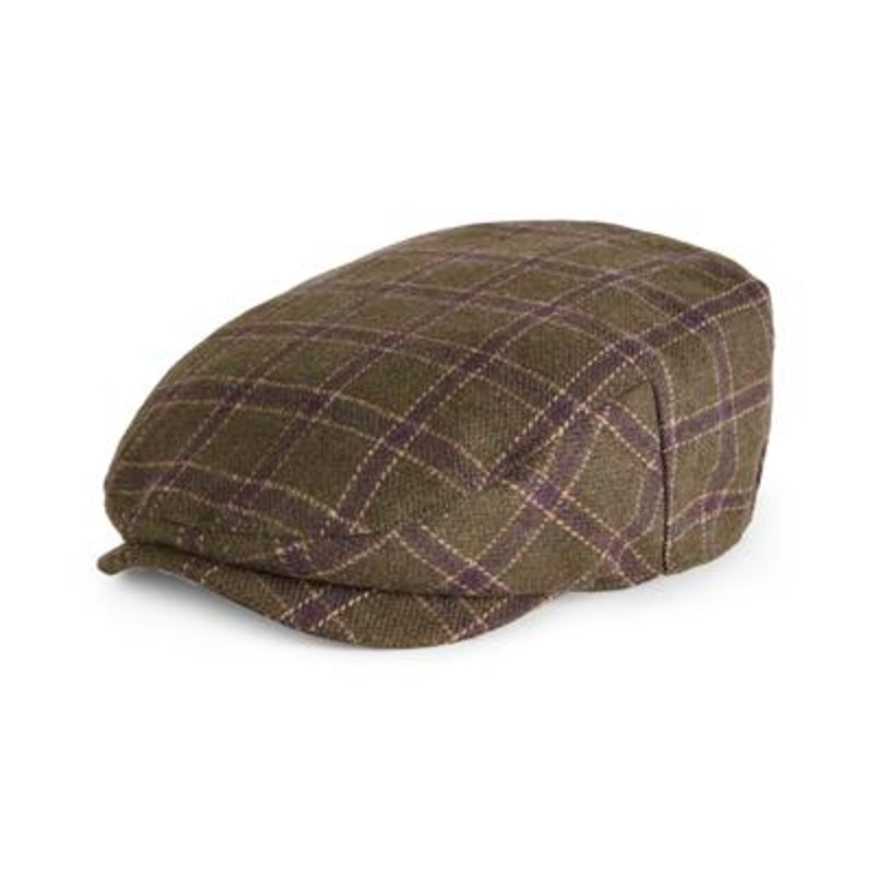 Stetson Mens Green Plaid Ivy Cap Hat Medium