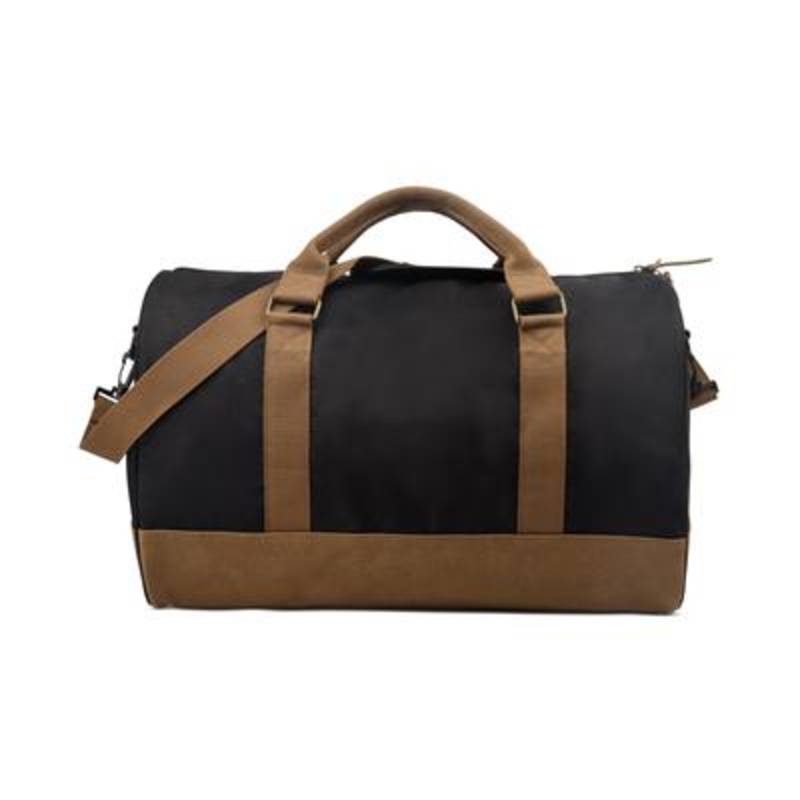 Sun Stone Reed Colorblocked Duffel Bag Black Tan OS