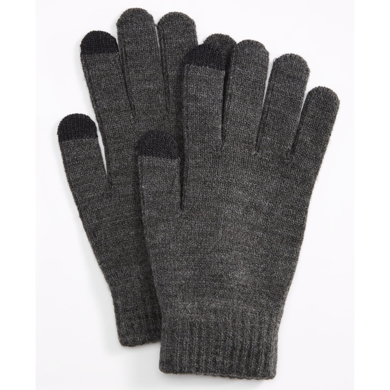 Ur Gloves Men's Fownes Shima Knit Glove Charcoal Grey One Size