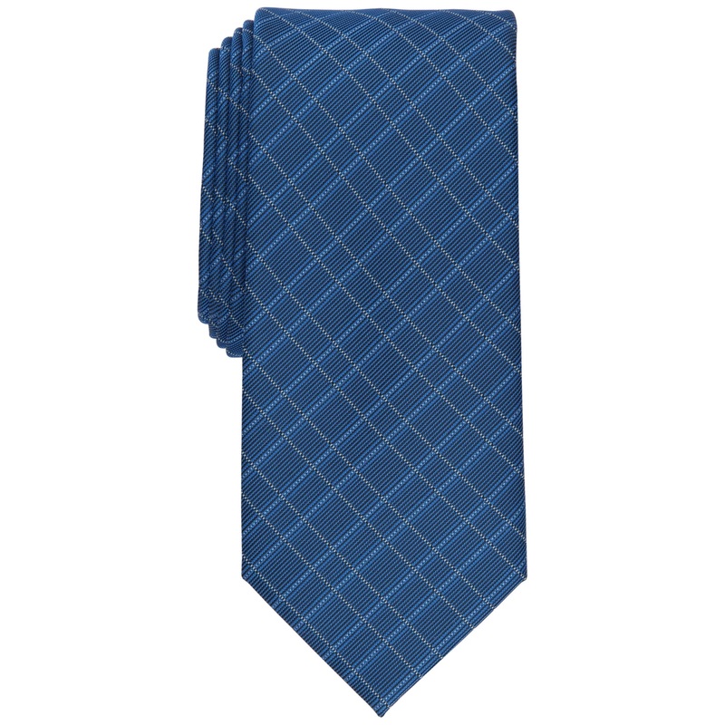 Alfani Men's Aldrin Grid Tie Blue