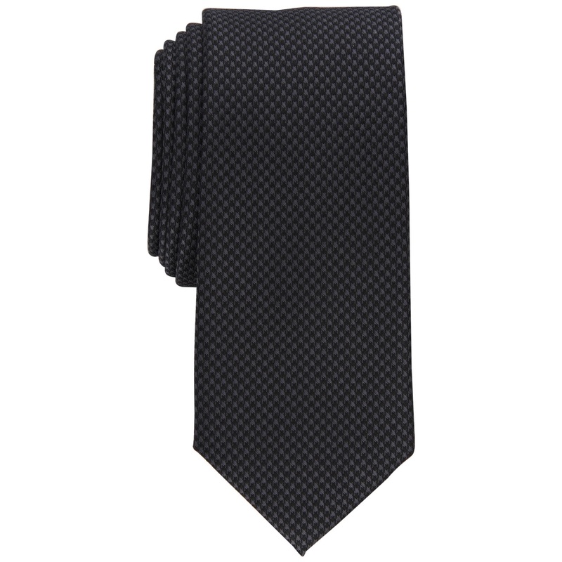 Alfani Men's Dove Slim Tie Black Necktie
