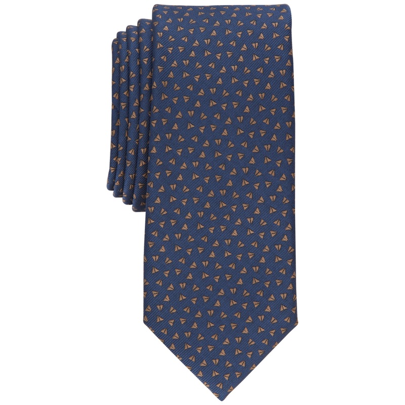 Alfani Men's Pelican Slim Tie Blue Dust Necktie