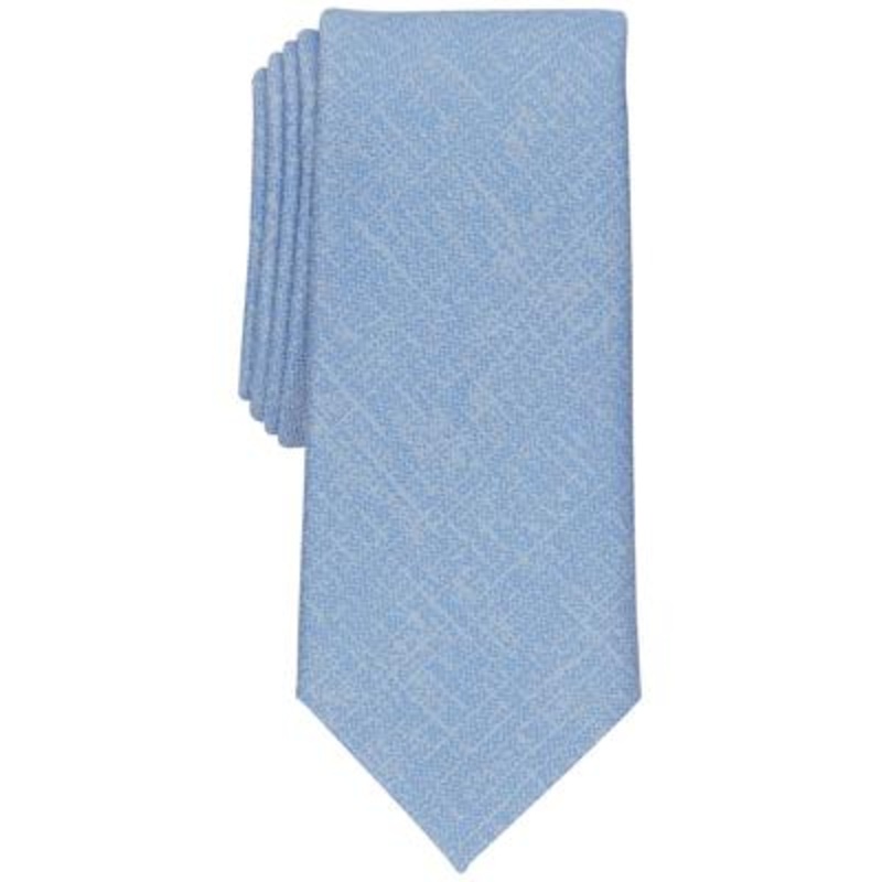 Alfani Men's Slim Crosshatch Necktie Blue