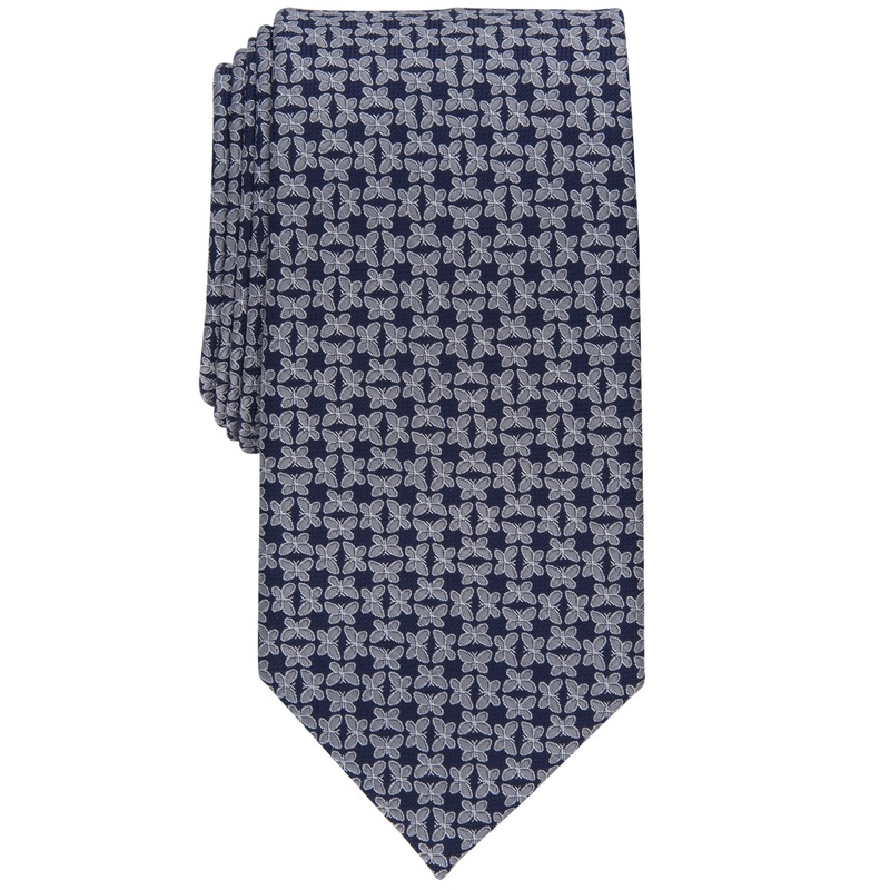Club Room Men's Classic Butterfly Tie Grey Necktie