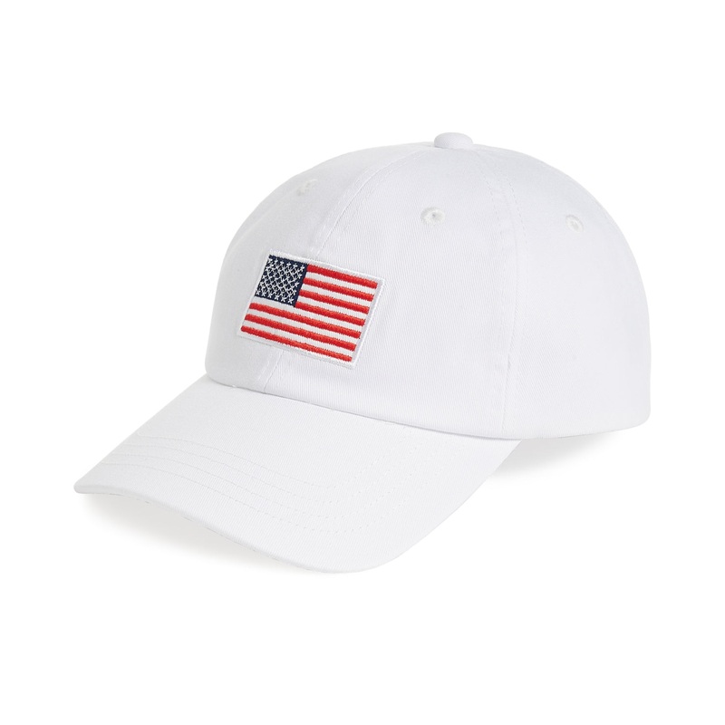 Club Room Men's  Flag Graphic Baseball Cap Hat White