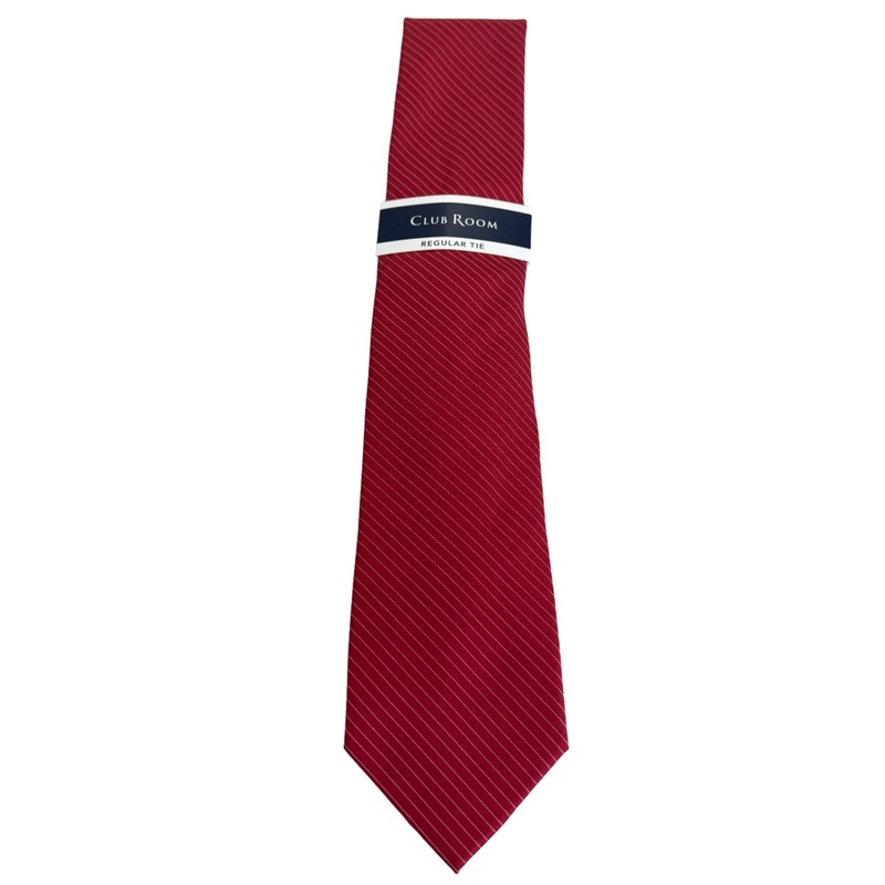 Club Room Men's Kane Tie Red Necktie