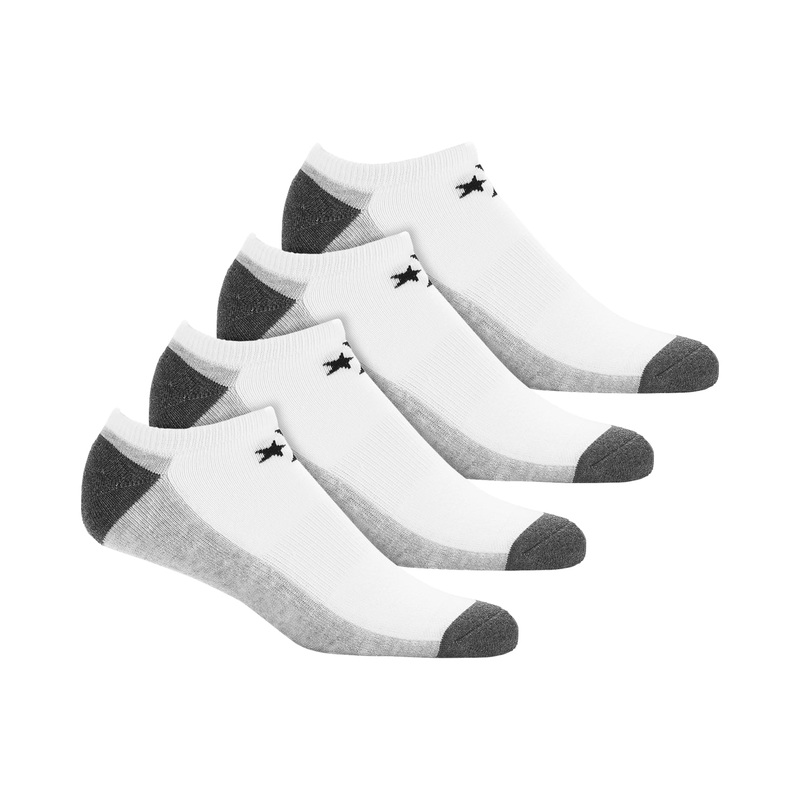 Converse Mens No-Show Socks White Size
