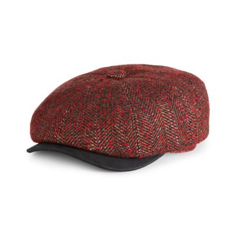 Dorfman Pacific Mens Red Ivy Cap Hat Red Large