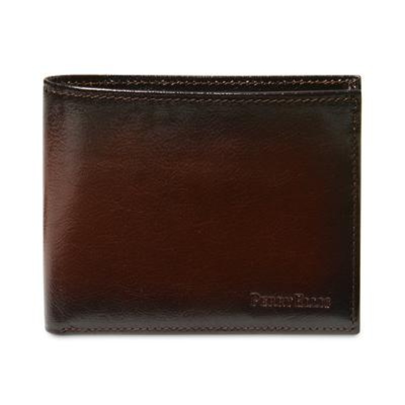 Perry Ellis Portfolio Michigan Slim Ombre BROWN Wallet