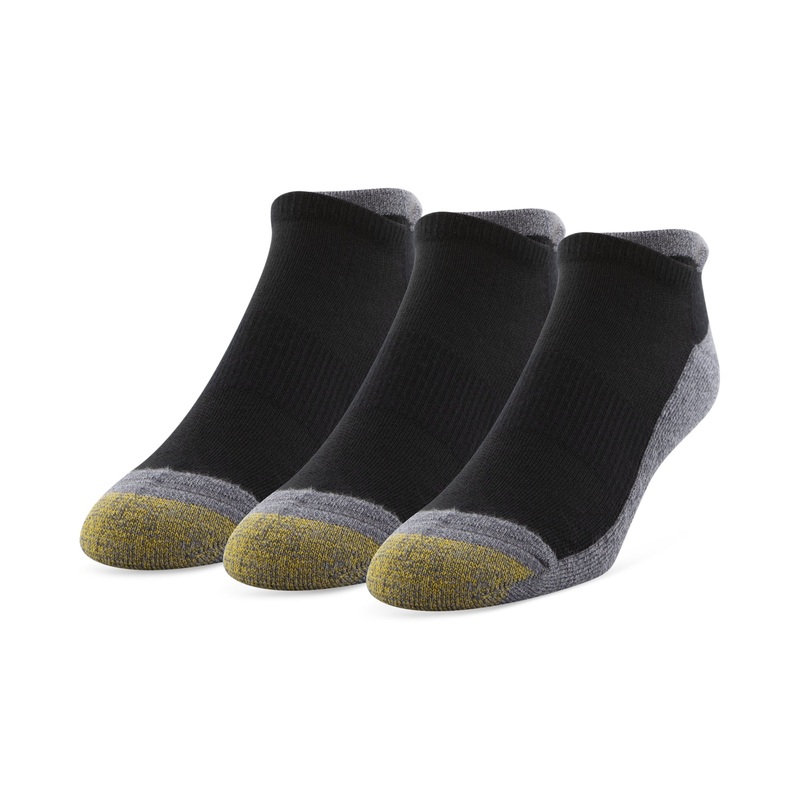 Gold Toe Men's 3 Pk. Wellness Compression Socks Black Grey 6 - 12.5