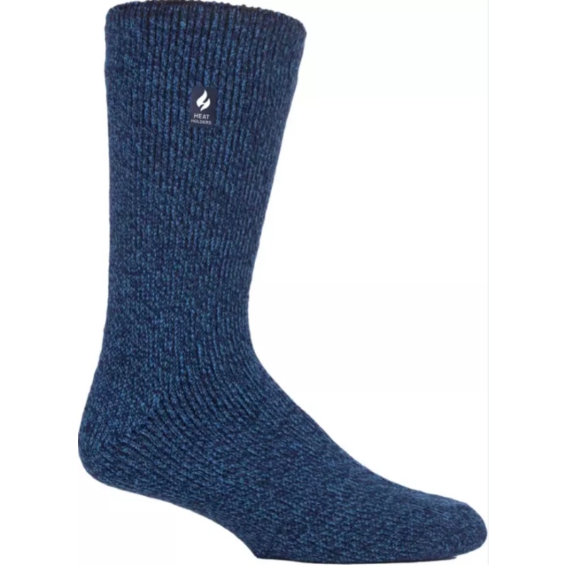 Heat Holders Mens Dunnock Thermal Crew Socks Navy Denim 7-12