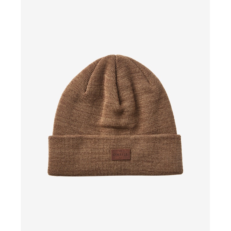 O'Neill Mens Ripple Beanie Hat Dark Khaki Brown