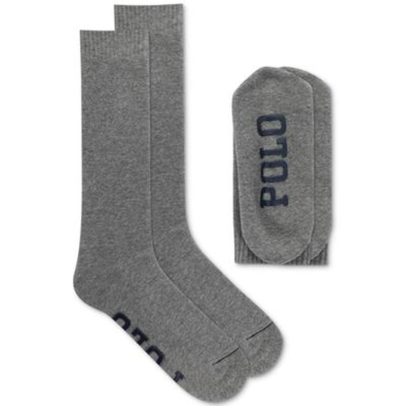 Polo Ralph Lauren Mens Gripper Lounge Socks Grey