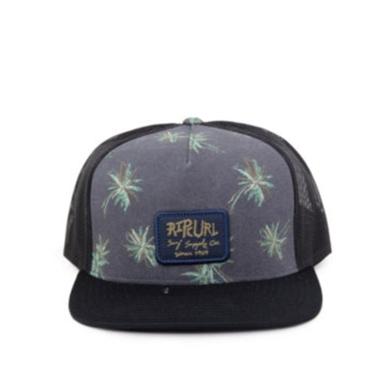 Rip Curl Men's Party Palm Trucker Hat Black OSFA