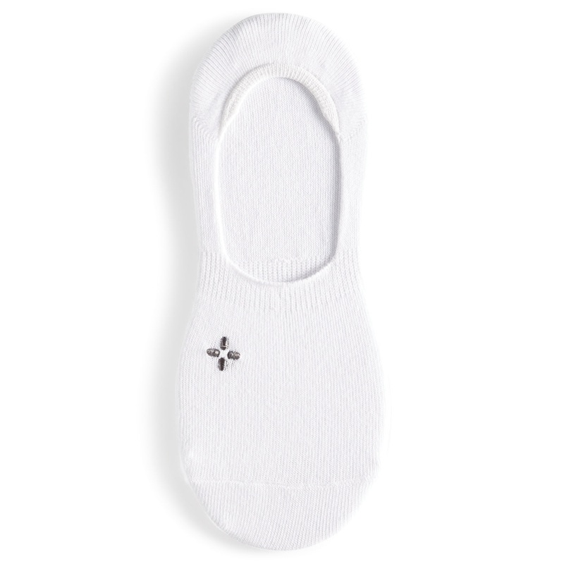 Sun Stone Men's 3 Pairs No Show Socks White