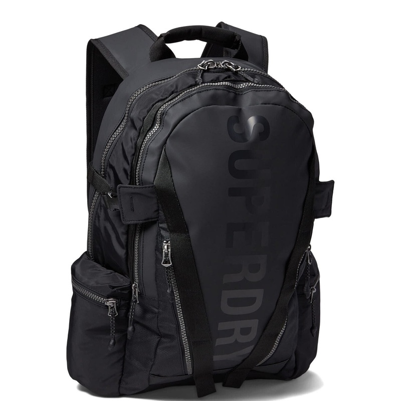 Superdry Men's Mountain Tarp Graphic Backpack Bag Black One Size