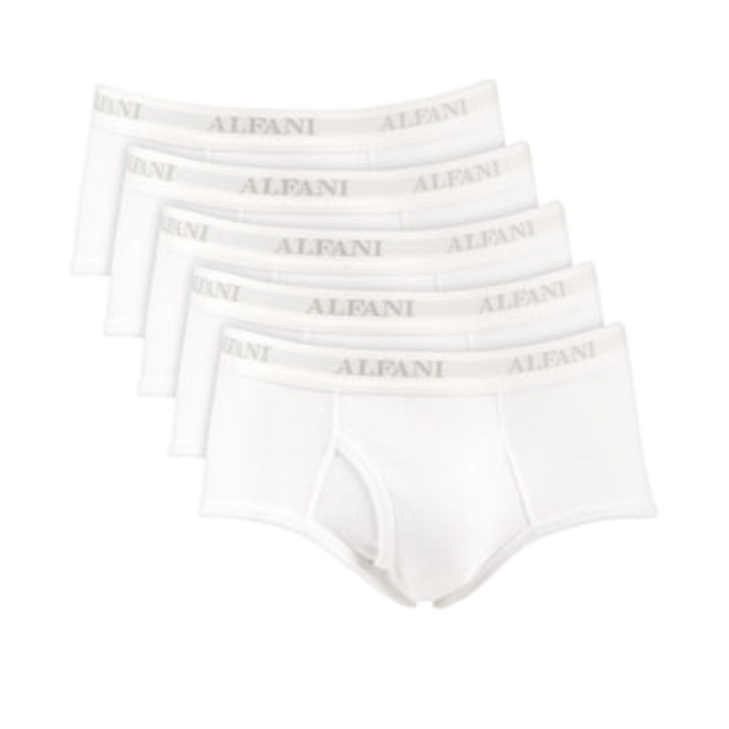 Alfani Men's 5 Pack Underwear White Briefs XL