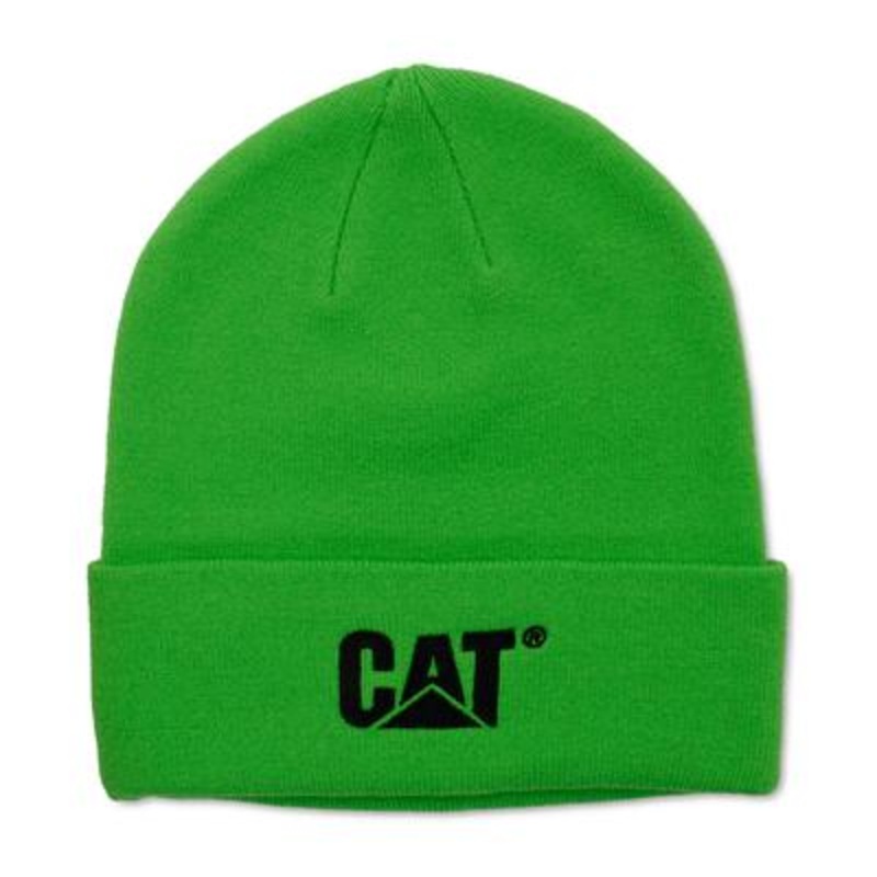 Caterpillar Mens Trademark Cuff Beanie Green OS