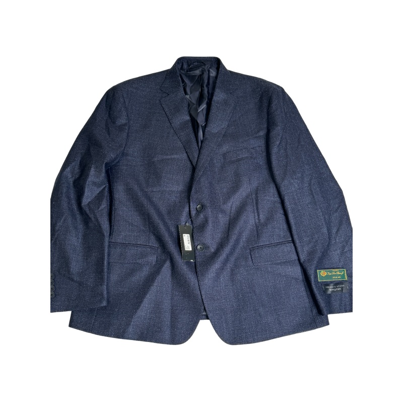 Mens Store  Loro Piana Silk Air Sport Coat 48R Navy Blue Brown