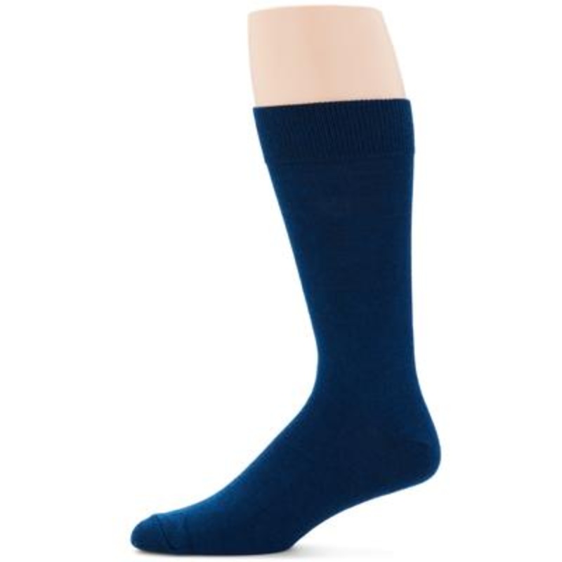 Perry Ellis Merino Wool Luxe Crew Sock Blue 7-12