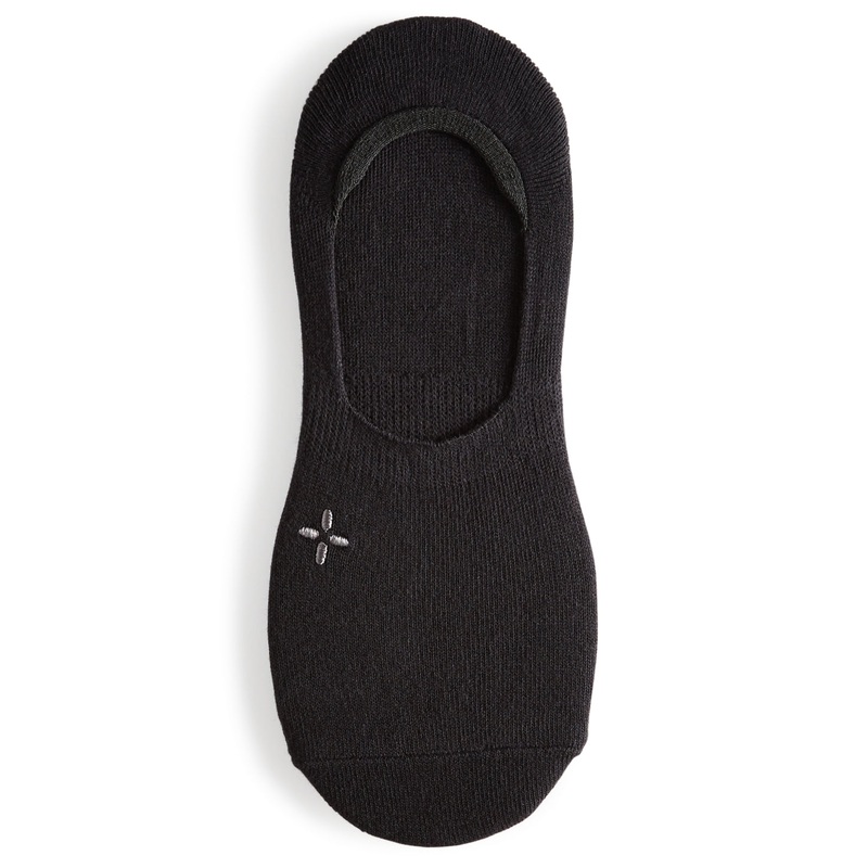 Sun Stone Mens 3 Pairs No Show Socks Black