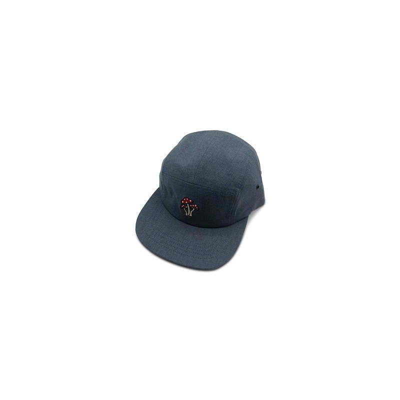 Sun Stone Mens Mushroom Graphic Hat Denim Blue OS
