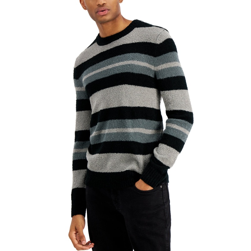 I.N.C. International Concepts Mens Aaron Sweater Deep Black Medium