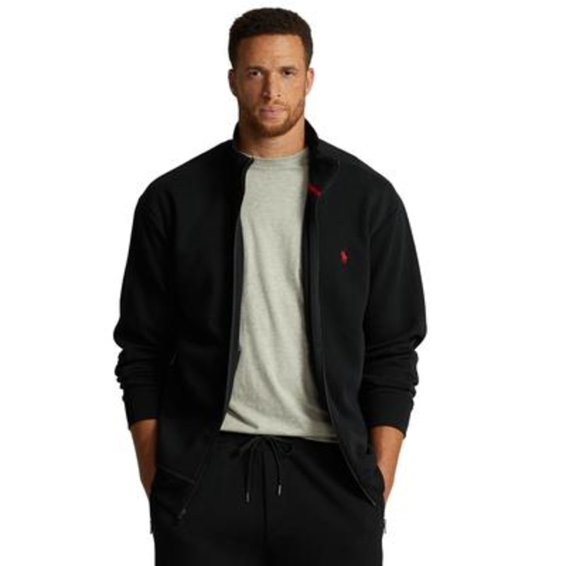 Polo Ralph Lauren Men's Big Tall Black Full Zip Sweater 2XLT 2XL Tall