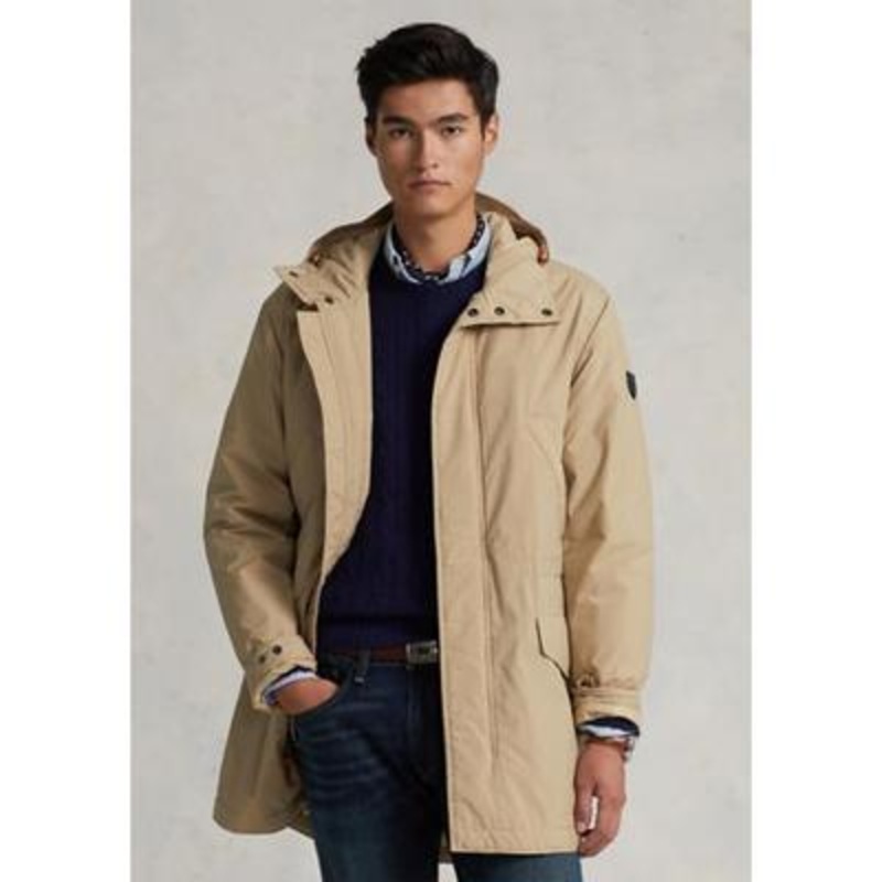 Polo Ralph Lauren Mens Packable  Marsh Jacket Beige Large