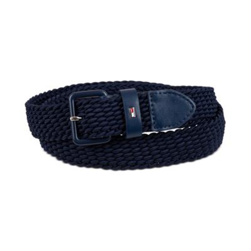 Tommy Hilfiger Tonal Braid Belt Navy Blue Small 30 - 32