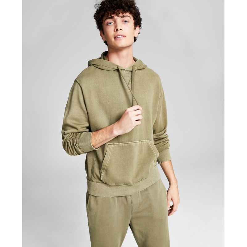 And Now This Men's Fleece Pullover Hoodie  Green Small