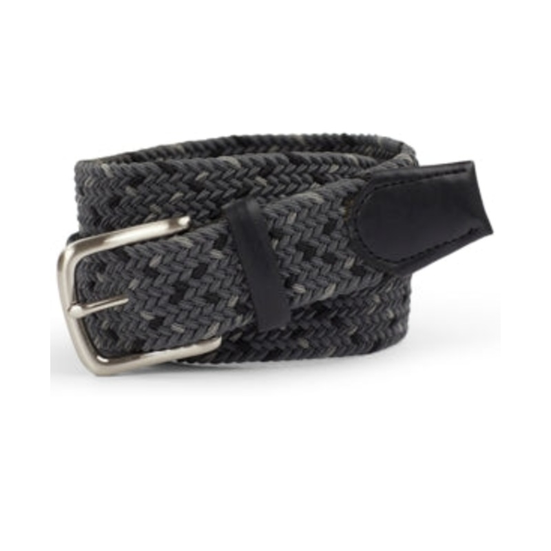 Club Room Mens Gray Braided Belt XL 42 - 44