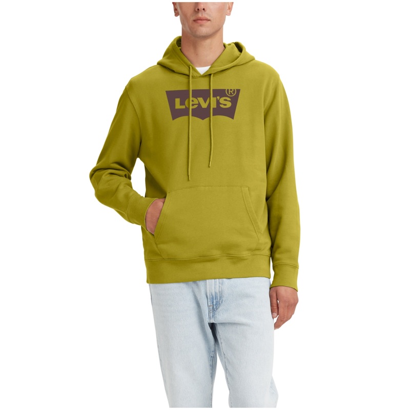 Levis Mens Standard Fit Hoodie Sweatshirt Grape Warm Olive 2XL XXL