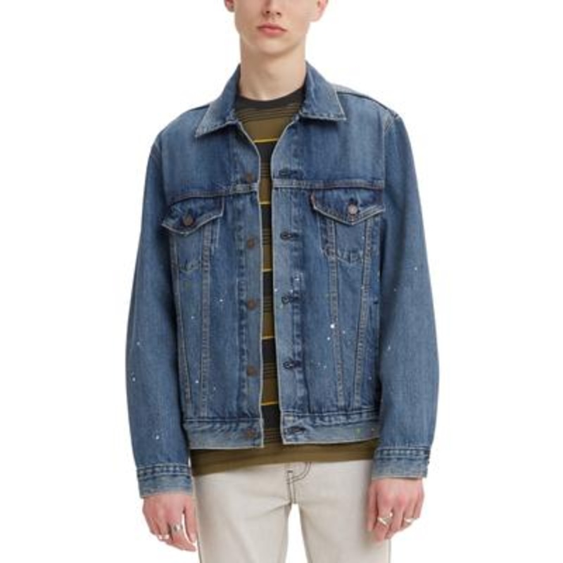 Levis Mens Vintage Fit Trucker Jacket Blue Small