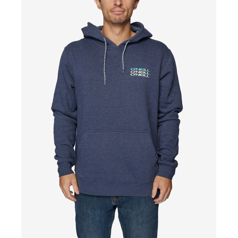 ONeill Mens Trifecta Pullover Hoodie Sweatshirt Navy Blue Heather XXL 2XL
