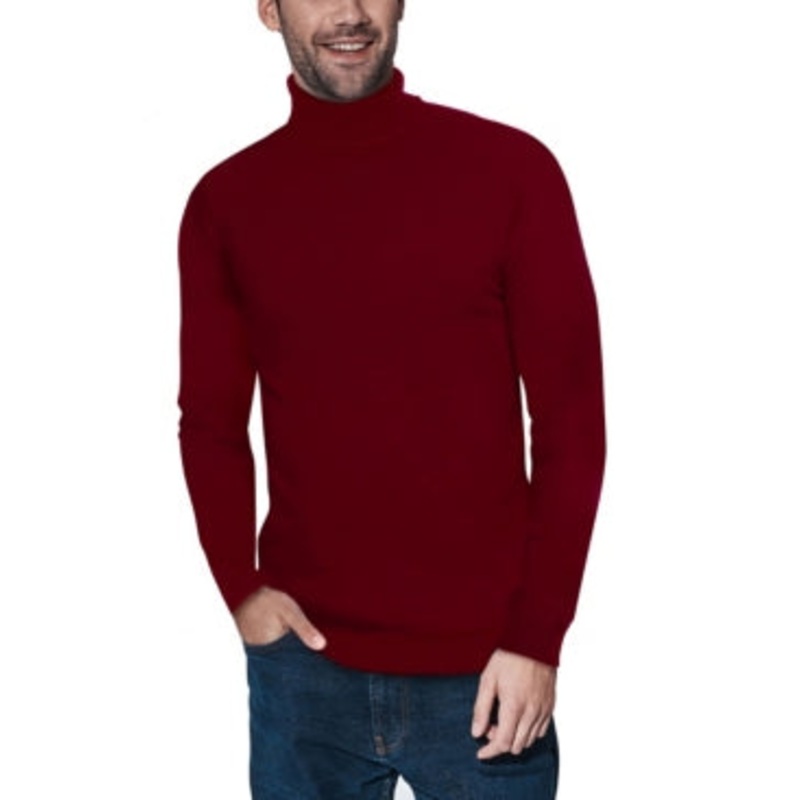 X-Ray Mens  Turtleneck Pullover Sweater Scarlet Red XL