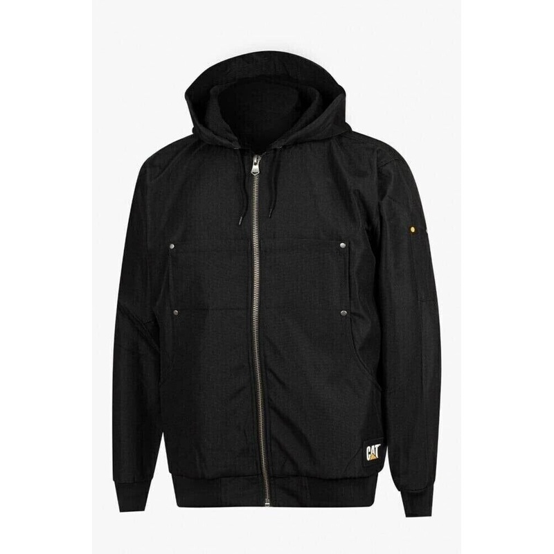 Caterpillar Men's Work Light Hooded Jacket Black XL