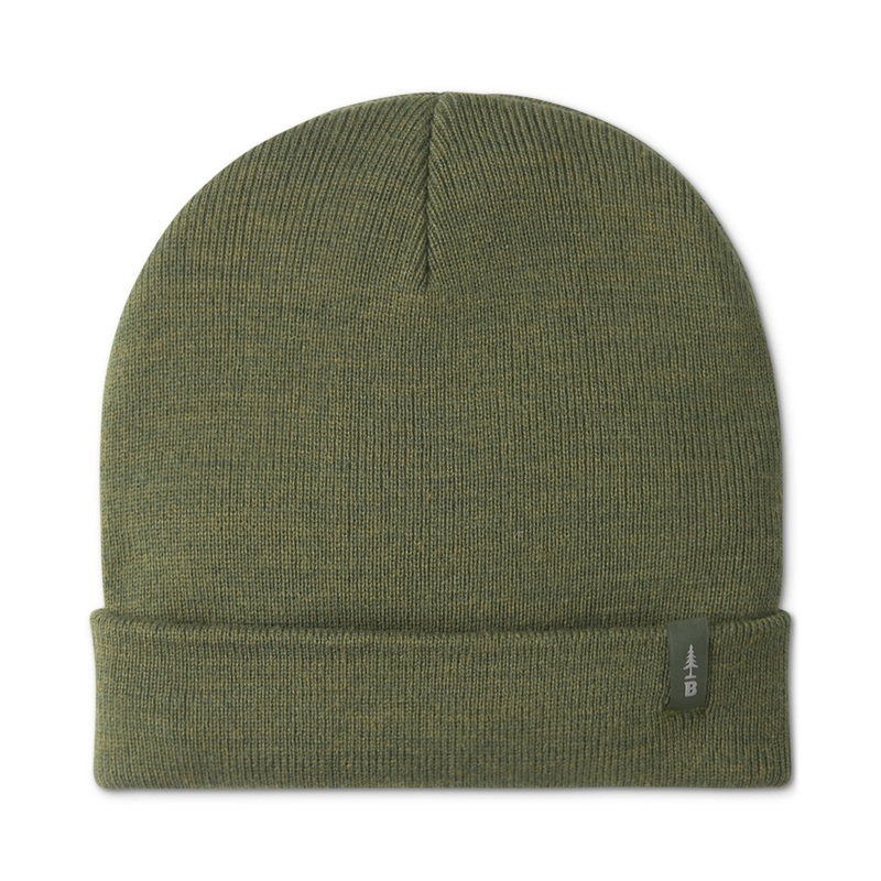 Bass Outdoor Mens Rib-Knit Beanie Deep Lichen Green OS