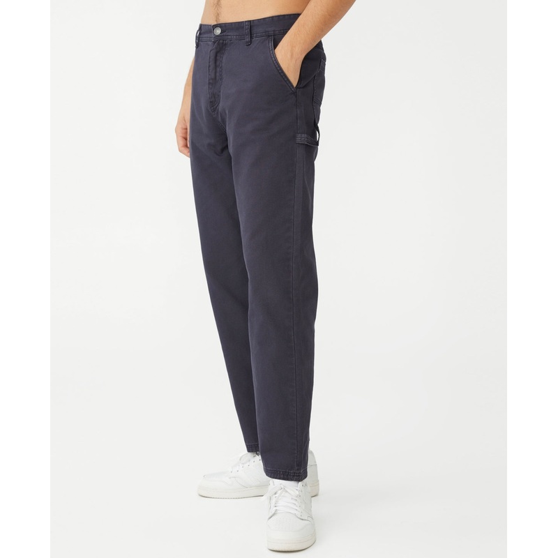 Cotton On Men's Loose Fit Corduroy Pants Navy 36