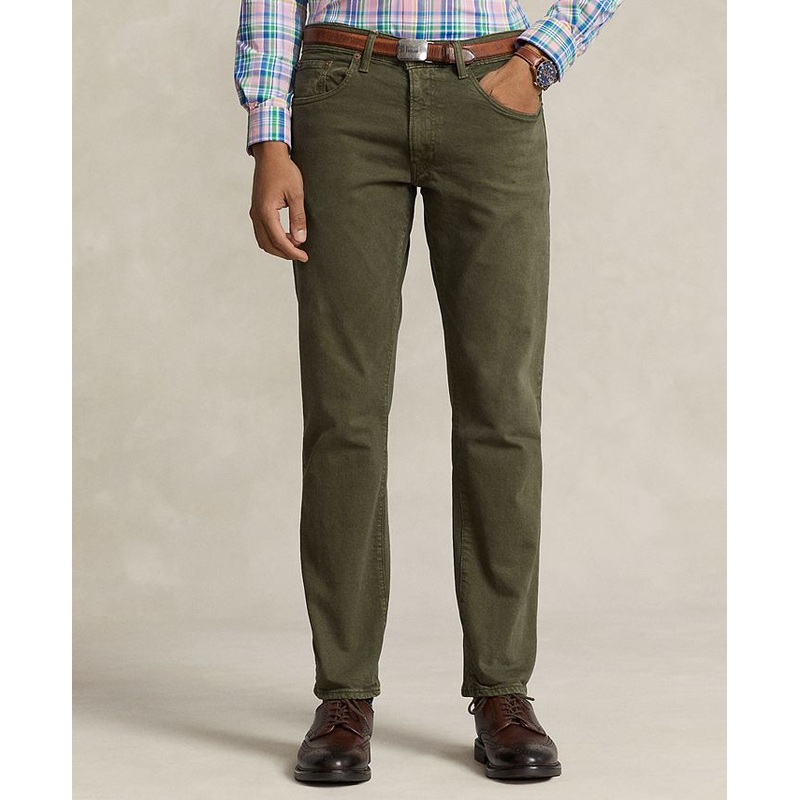 Polo Ralph Lauren Mens Hampton Straight Fit Jeans Dark Loden Green 36 x 30