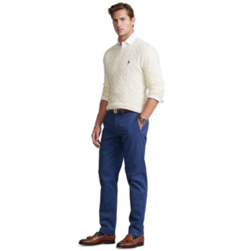 Polo Ralph Lauren Mens Stretch Straight Fit Chino Pants Light Navy 40 x 32