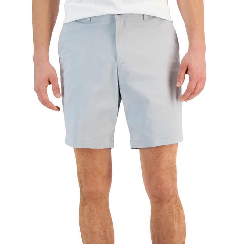 Alfani Mens Solid Shorts Light Blue 40