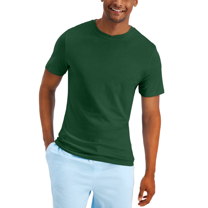 Club Room Mens Pajama Short Sleeve T Shirt Evergreen XL